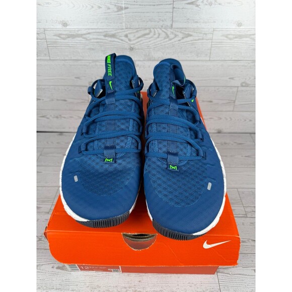 Nike Free Metcon 5 Court Blue White Green Strike DV3949-401 Men\'s Sz 12.5 main image 5